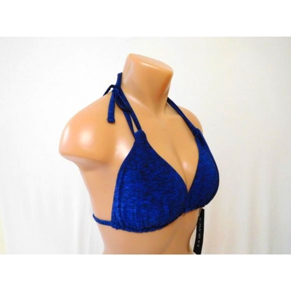 NEW La Blanca Midnight Rain Bikini Top Padded Size 6 Swimwear MenWomenStyles - Picture 9 of 11